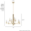 image:imageHunter  Gatz 9light Alturas Gold Large Chandelier Dimmable Modern Style Candle Shaped for Bedrooms Kitchens Dining Living Rooms  19787