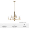 image:imageHunter  Gatz 9light Alturas Gold Large Chandelier Dimmable Modern Style Candle Shaped for Bedrooms Kitchens Dining Living Rooms  19787
