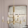 image:imageHunter  Gatz 9light Alturas Gold Large Chandelier Dimmable Modern Style Candle Shaped for Bedrooms Kitchens Dining Living Rooms  19787