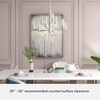 image:imageHunter  Gatz 9light Brushed Nickel Large Chandelier Dimmable Modern Style Candle Shaped for Bedrooms Kitchens Dining Living Rooms  19788