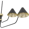 image:imageHunter  Grove Isle 4Light Matte Black Extra Large Chandelier Dimmable Modern Style Pharmacy Shaped for Bedrooms Kitchens Dining Living Rooms  19206Matte Black
