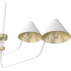 image:imageHunter  Grove Isle 4Light Matte Black Extra Large Chandelier Dimmable Modern Style Pharmacy Shaped for Bedrooms Kitchens Dining Living Rooms  19206Matte White