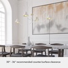 image:imageHunter  Grove Isle 4Light Matte Black Extra Large Chandelier Dimmable Modern Style Pharmacy Shaped for Bedrooms Kitchens Dining Living Rooms  19206Matte White