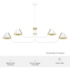 image:imageHunter  Grove Isle 4Light Matte Black Extra Large Chandelier Dimmable Modern Style Pharmacy Shaped for Bedrooms Kitchens Dining Living Rooms  19206Matte White