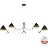 image:imageHunter  Grove Isle 4Light Matte Black Extra Large Chandelier Dimmable Modern Style Pharmacy Shaped for Bedrooms Kitchens Dining Living Rooms  19206Matte Black