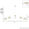 image:imageHunter  Grove Isle 4Light Matte Black Extra Large Chandelier Dimmable Modern Style Pharmacy Shaped for Bedrooms Kitchens Dining Living Rooms  19206Matte White