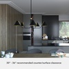 image:imageHunter  Grove Isle 5Light Matte Black Modern Style Dimmable Extra Large Chandelier for Bedrooms Kitchens Dining Living Rooms  19195Matte Black
