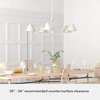 image:imageHunter  Grove Isle 5Light Matte Black Modern Style Dimmable Extra Large Chandelier for Bedrooms Kitchens Dining Living Rooms  19195Matte White