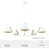 image:imageHunter  Grove Isle 5Light Matte Black Modern Style Dimmable Extra Large Chandelier for Bedrooms Kitchens Dining Living Rooms  19195Matte White