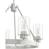 image:imageHunter  Hartland 6light Brushed Nickel Large Chandelier Dimmable Casual Style Wagon Wheel Shaped for Bedrooms Kitchens Dining Living Rooms  19161Brushed Nickel