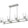 image:imageHunter  Hartland 8light Brushed Nickel Extra Large Chandelier Dimmable Casual Style Linear Shaped for Bedrooms Kitchens Dining Living Rooms  19159Brushed Nickel