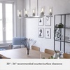 image:imageHunter  Hartland 8light Brushed Nickel Extra Large Chandelier Dimmable Casual Style Linear Shaped for Bedrooms Kitchens Dining Living Rooms  19159Brushed Nickel
