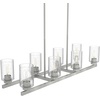 image:imageHunter  Hartland 8light Brushed Nickel Extra Large Chandelier Dimmable Casual Style Linear Shaped for Bedrooms Kitchens Dining Living Rooms  19159Brushed Nickel