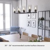 image:imageHunter  Hartland 8light Brushed Nickel Extra Large Chandelier Dimmable Casual Style Linear Shaped for Bedrooms Kitchens Dining Living Rooms  19159Noble Bronze