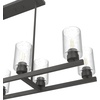 image:imageHunter  Hartland 8light Brushed Nickel Extra Large Chandelier Dimmable Casual Style Linear Shaped for Bedrooms Kitchens Dining Living Rooms  19159Noble Bronze