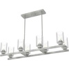 image:imageHunter  Hartland 8light Brushed Nickel Extra Large Chandelier Dimmable Casual Style Linear Shaped for Bedrooms Kitchens Dining Living Rooms  19159Noble Bronze