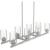 image:imageHunter  Hartland 8light Brushed Nickel Extra Large Chandelier Dimmable Casual Style Linear Shaped for Bedrooms Kitchens Dining Living Rooms  19159Noble Bronze