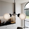 image:imageHunter  Hepburn 4light Matte Black Large Chandelier Dimmable Modern Style Sputnik Shaped for Bedrooms Kitchens Dining Living Rooms  19893Matte Black
