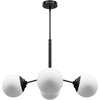 image:imageHunter  Hepburn 4light Matte Black Large Chandelier Dimmable Modern Style Sputnik Shaped for Bedrooms Kitchens Dining Living Rooms  19893Matte Black