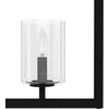 image:imageHunter  Kerrison 6light Natural Black Iron Extra Large Chandelier Dimmable Linear Shaped for Bedrooms Kitchens Dining Living Rooms  19548Natural Iron
