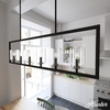 image:imageHunter  Kerrison 6light Natural Black Iron Extra Large Chandelier Dimmable Linear Shaped for Bedrooms Kitchens Dining Living Rooms  19548Natural Iron