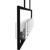 image:imageHunter  Kerrison 6light Natural Black Iron Extra Large Chandelier Dimmable Linear Shaped for Bedrooms Kitchens Dining Living Rooms  19548Natural Iron