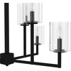 image:imageHunter  Kerrison 8Light Natural Black Iron Dimmable Large Chandelier for Bedrooms Kitchens Dining Living Rooms  19532