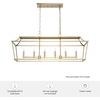 image:imageHunter  Laurel Ridge 6Light Natural Black Iron Extra Large Chandelier Dimmable Formal Style Linear Shaped for Bedrooms Kitchens Dining Living Rooms  19077Natural Iron