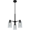 image:imageHunter  Lochemeade 3light Natural Black Iron Medium Size Chandelier Dimmable Modern Style Candle Shaped for Bedrooms Kitchens Dining Living Rooms  19707Natural Iron