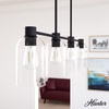 image:imageHunter  Lochemeade 4light Noble Bronze Large Chandelier Dimmable Linear Shaped for Bedrooms Kitchens Dining Living Rooms  19720