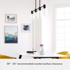 image:imageHunter  Lochemeade 4light Noble Bronze Large Chandelier Dimmable Linear Shaped for Bedrooms Kitchens Dining Living Rooms  19720