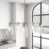 image:imageHunter  Lochemeade 5light Brushed Nickel Large Chandelier Dimmable Modern Style Candle Shaped for Bedrooms Kitchens Dining Living Rooms  19197Brushed Nickel