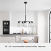 image:imageHunter  Lochemeade 5light Brushed Nickel Large Chandelier Dimmable Modern Style Candle Shaped for Bedrooms Kitchens Dining Living Rooms  19197Natural Iron