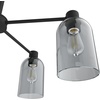image:imageHunter  Lochemeade 5light Brushed Nickel Large Chandelier Dimmable Modern Style Candle Shaped for Bedrooms Kitchens Dining Living Rooms  19197Natural Iron