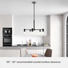 image:imageHunter  Lochemeade 5light Brushed Nickel Large Chandelier Dimmable Modern Style Candle Shaped for Bedrooms Kitchens Dining Living Rooms  19197Noble Bronze