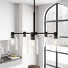 image:imageHunter  Lochemeade 5light Brushed Nickel Large Chandelier Dimmable Modern Style Candle Shaped for Bedrooms Kitchens Dining Living Rooms  19197Noble Bronze