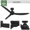 image:imageHunter  Mazzini IndoorOutdoor Ceiling Fan RemoteMatte Black