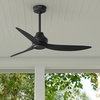image:imageHunter  Mazzini IndoorOutdoor Ceiling Fan RemoteMatte Black