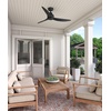 image:imageHunter  Mazzini IndoorOutdoor Ceiling Fan RemoteMatte Black