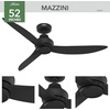 image:imageHunter  Mazzini IndoorOutdoor Ceiling Fan RemoteMatte Black