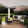image:imageHunter  Mazzini IndoorOutdoor Ceiling Fan RemoteMatte White
