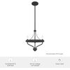 image:imageHunter  Merlin 3light Noble Bronze Small Chandelier Dimmable Industrial Style Empire Shaped for Bedrooms Kitchens Dining Living Rooms  19804