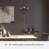 image:imageHunter  Merlin 3light Noble Bronze Small Chandelier Dimmable Industrial Style Empire Shaped for Bedrooms Kitchens Dining Living Rooms  19804