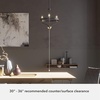 image:imageHunter  Merlin 3light Rustic Iron Small Chandelier Dimmable Industrial Style Empire Shaped for Bedrooms Kitchens Dining Living Rooms  19803