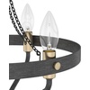 image:imageHunter  Merlin 3light Rustic Iron Small Chandelier Dimmable Industrial Style Empire Shaped for Bedrooms Kitchens Dining Living Rooms  19803