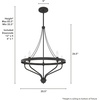 image:imageHunter  Merlin 5light Noble Bronze Medium Size Chandelier Dimmable Industrial Style Empire Shaped for Bedrooms Kitchens Dining Living Rooms  19794
