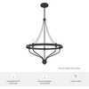 image:imageHunter  Merlin 5light Noble Bronze Medium Size Chandelier Dimmable Industrial Style Empire Shaped for Bedrooms Kitchens Dining Living Rooms  19794