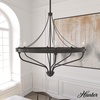 image:imageHunter  Merlin 6light Noble Bronze Large Chandelier Dimmable Industrial Style Empire Shaped for Bedrooms Kitchens Dining Living Rooms  19796