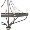 image:imageHunter  Merlin 6light Rustic Iron Large Chandelier Dimmable Industrial Style Empire Shaped for Bedrooms Kitchens Dining Living Rooms  19795