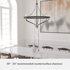 image:imageHunter  Merlin 6light Rustic Iron Large Chandelier Dimmable Industrial Style Empire Shaped for Bedrooms Kitchens Dining Living Rooms  19795